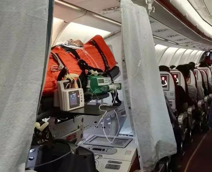 佛山跨国医疗包机、航空担架